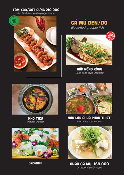 Menu Nhà hàng hải sản cơm niêu Vuông Tròn13